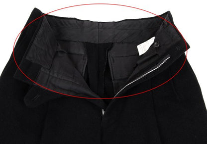 COMME des GARCONS HOMME Wool 2-Tuck Pants Black Size S