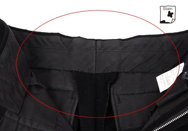 COMME des GARCONS HOMME Wool 2-Tuck Pants Black Size S