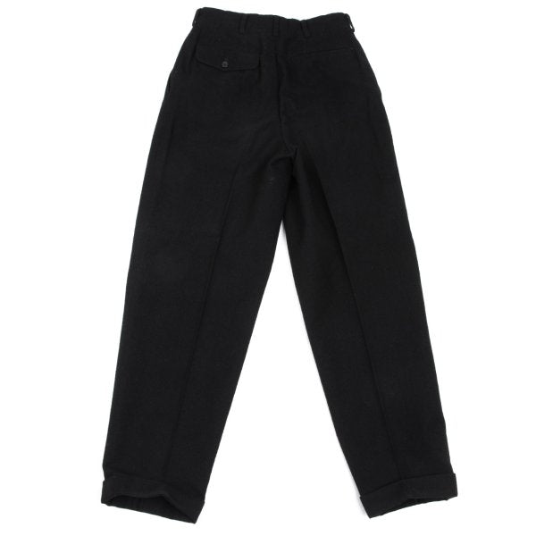 COMME des GARCONS HOMME Wool 2-Tuck Pants Black Size S