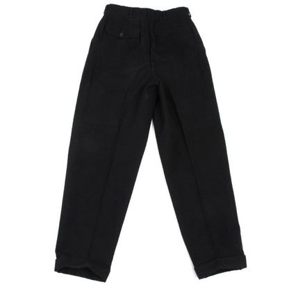 COMME des GARCONS HOMME Wool 2-Tuck Pants Black Size S