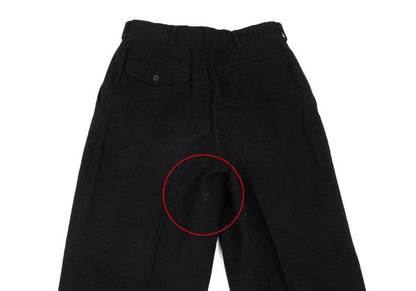 COMME des GARCONS HOMME Wool 2-Tuck Pants Black Size S