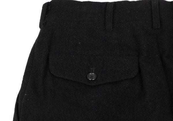 COMME des GARCONS HOMME Wool 2-Tuck Pants Black Size S