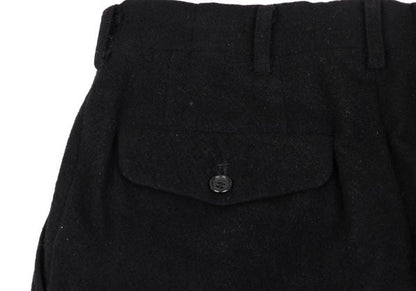 COMME des GARCONS HOMME Wool 2-Tuck Pants Black Size S