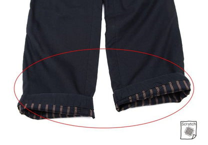 COMME des GARCONS HOMME Cotton Lined Pants Blue Size SS