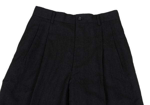 COMME des GARCONS HOMME Wool Shadow Plaid Pants Black Size S