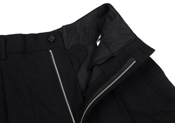 COMME des GARCONS HOMME Wool Shadow Plaid Pants Black Size S
