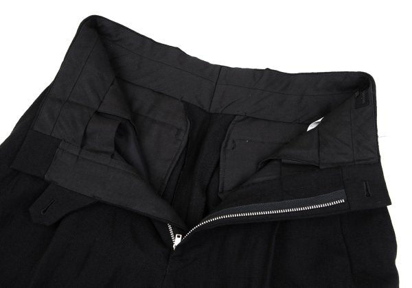 COMME des GARCONS HOMME Wool Shadow Plaid Pants Black Size S