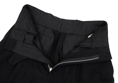COMME des GARCONS HOMME Wool Shadow Plaid Pants Black Size S