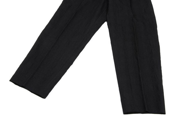 COMME des GARCONS HOMME Wool Shadow Plaid Pants Black Size S