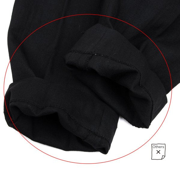 COMME des GARCONS HOMME Wool Shadow Plaid Pants Black Size S