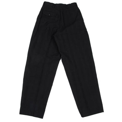 COMME des GARCONS HOMME Wool Shadow Plaid Pants Black Size S