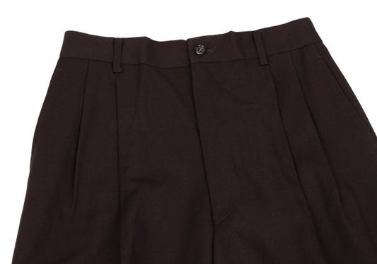 COMME des GARCONS HOMME Wool Gabardine Pants Brown Size S
