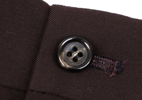 COMME des GARCONS HOMME Wool Gabardine Pants Brown Size S