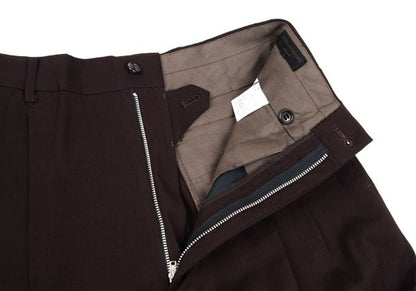 COMME des GARCONS HOMME Wool Gabardine Pants Brown Size S