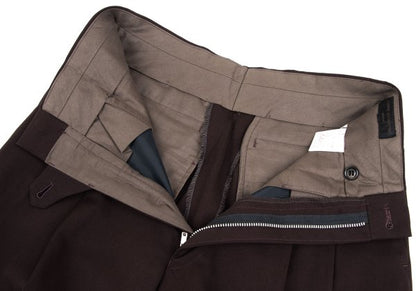 COMME des GARCONS HOMME Wool Gabardine Pants Brown Size S