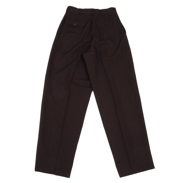 COMME des GARCONS HOMME Wool Gabardine Pants Brown Size S