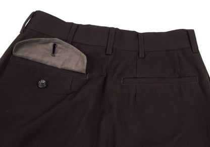 COMME des GARCONS HOMME Wool Gabardine Pants Brown Size S