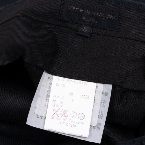 COMME des GARCONS HOMME Cotton Shadow Pants Navy Size S