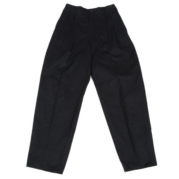 COMME des GARCONS HOMME Cotton 2-Tuck Pants Black Size S