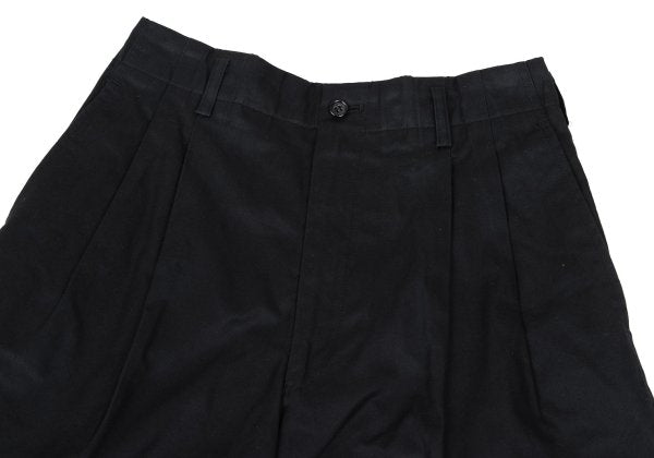 COMME des GARCONS HOMME Cotton 2-Tuck Pants Black Size S