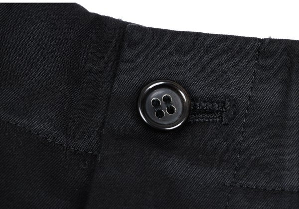 COMME des GARCONS HOMME Cotton 2-Tuck Pants Black Size S