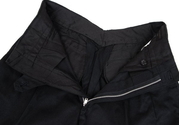 COMME des GARCONS HOMME Cotton 2-Tuck Pants Black Size S