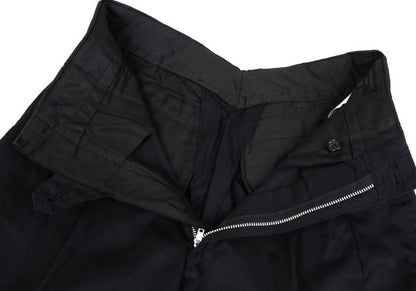 COMME des GARCONS HOMME Cotton 2-Tuck Pants Black Size S