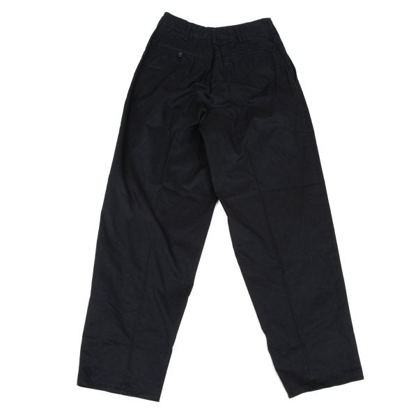 COMME des GARCONS HOMME Cotton 2-Tuck Pants Black Size S