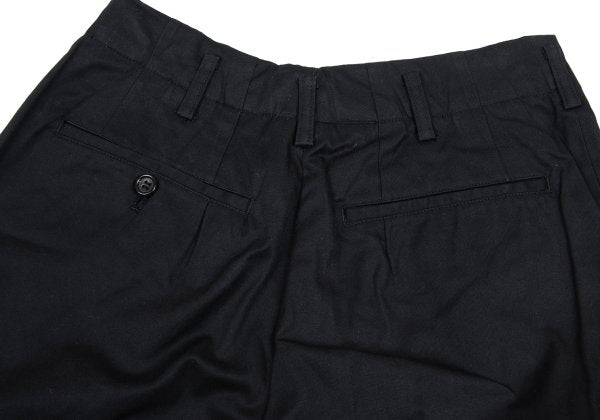 COMME des GARCONS HOMME Cotton 2-Tuck Pants Black Size S