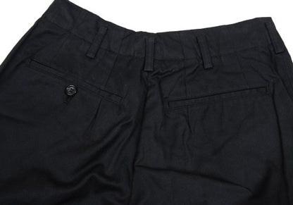 COMME des GARCONS HOMME Cotton 2-Tuck Pants Black Size S