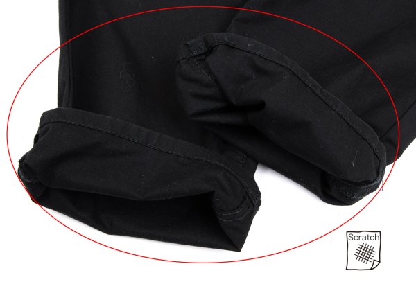 COMME des GARCONS HOMME PLUS Cotton Pants Black Size S