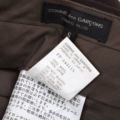 COMME des GARCONS HOMME PLUS Wool Pants Brown Size S