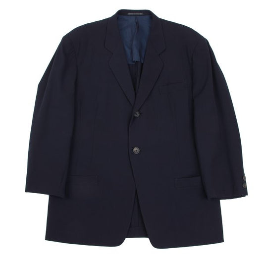 Yohji Yamamoto POUR HOMME Wool Gabardine Jacket Navy Size M