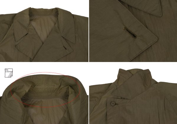 Y's for men Nylon Belted Trench Coat Green Size S