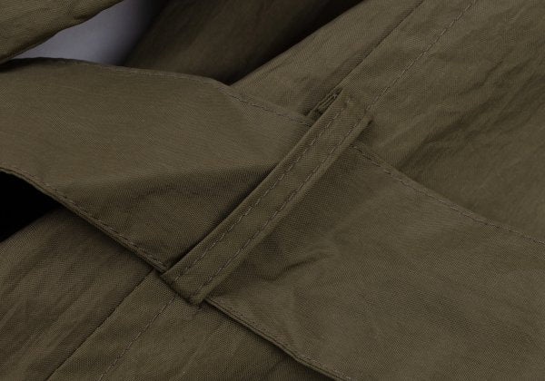 Y's for men Nylon Belted Trench Coat Green Size S