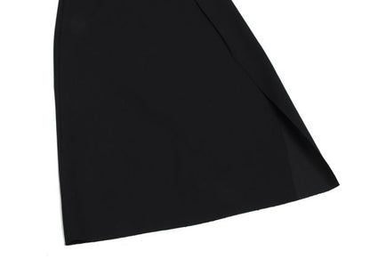 JNBY Wool Blend Bonded Wrap Midi Skirt Black Size 38