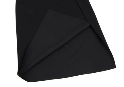 JNBY Wool Blend Bonded Wrap Midi Skirt Black Size 38