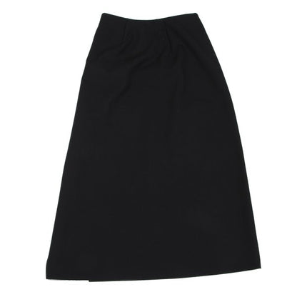 JNBY Wool Blend Bonded Wrap Midi Skirt Black Size 38