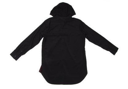 Ground Y 20AW Acetate Poly Bicolor Hooded Shirt Red Size 3