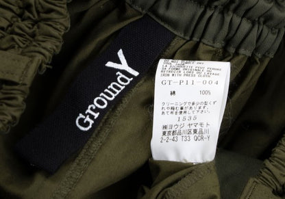 Ground Y 21SS Cotton Sarrouel Pants Khaki Size 3