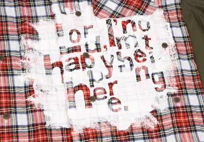 Ground Y 21SS Tartan Check Pigment Print Khaki Size 3
