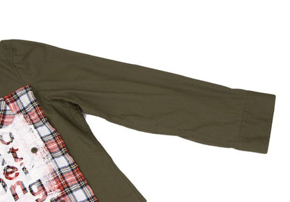 Ground Y 21SS Tartan Check Pigment Print Khaki Size 3