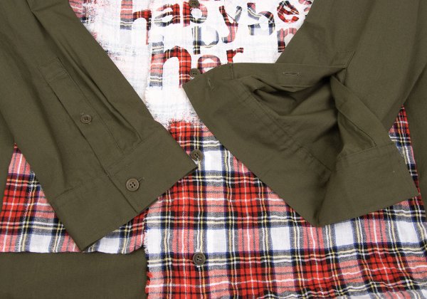 Ground Y 21SS Tartan Check Pigment Print Khaki Size 3