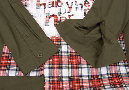 Ground Y 21SS Tartan Check Pigment Print Khaki Size 3