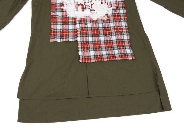Ground Y 21SS Tartan Check Pigment Print Khaki Size 3