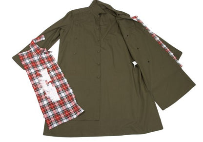 Ground Y 21SS Tartan Check Pigment Print Khaki Size 3