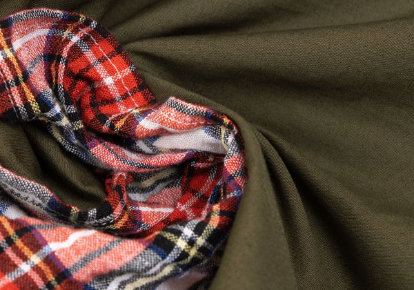 Ground Y 21SS Tartan Check Pigment Print Khaki Size 3