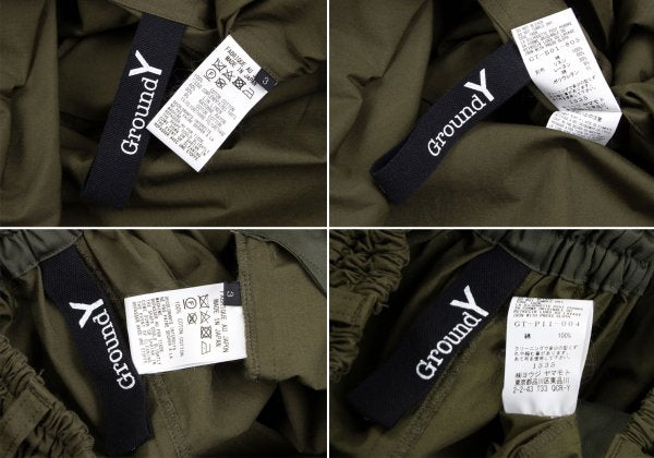 Ground Y 21SS Tartan Check Pigment Print Khaki Size 3