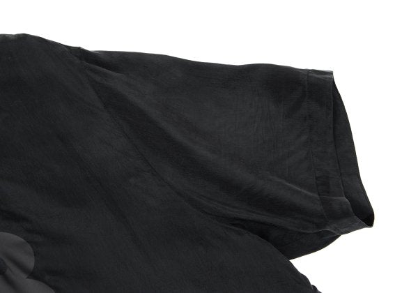 Y-3 Shoulder Zip Logo Print T-Shirt Black Size XL