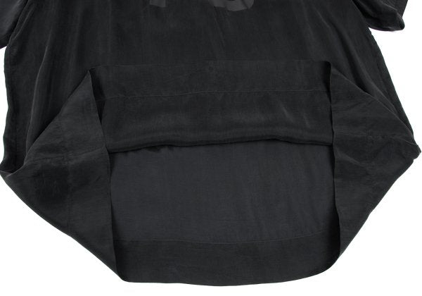 Y-3 Shoulder Zip Logo Print T-Shirt Black Size XL